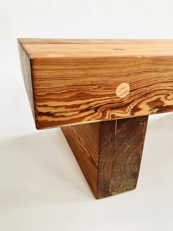 Image 1 of Massief houten salontafel