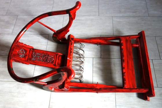 Image 1 of Ancien fauteuil pliant de mandarin, Chine, milieu XXème