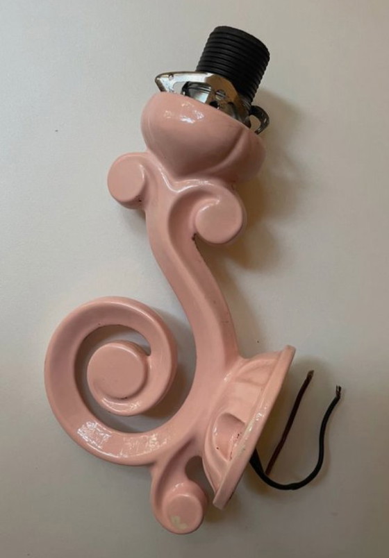 Image 1 of Pink Metal Wall Light