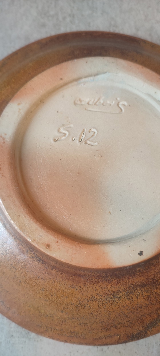 Image 1 of Small bowl signed Antoine Dubois, Mons ceramic, 1930s–40s

