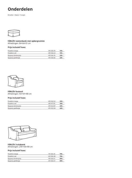 Image 1 of 3 zits bank Farlöv IKEA 