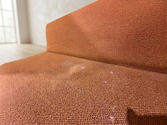 Opklapbaar dagbed uit het midden van de eeuw van Miroslav Navrátil, oranje bekleding, jaren 60, (photo 11 of 11)