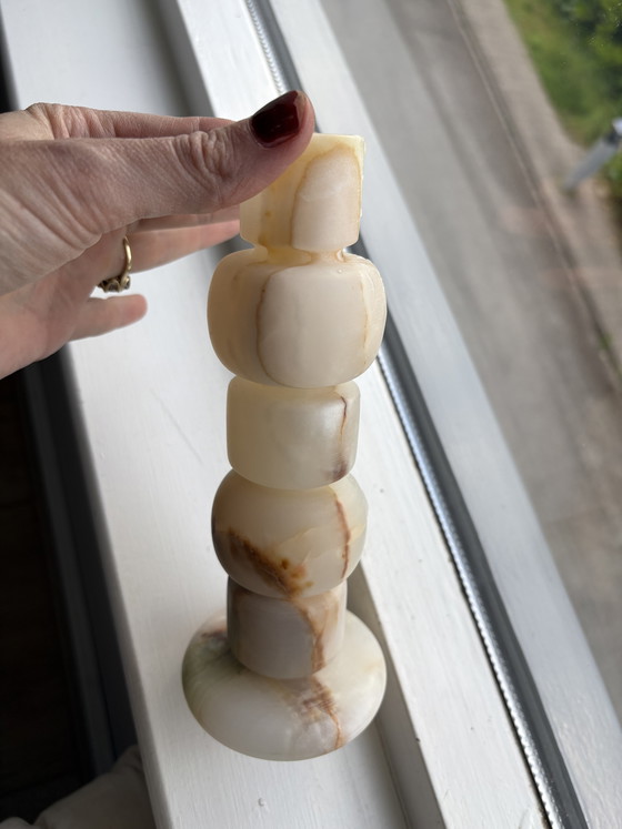 Image 1 of Zaconi Kerzenständer aus Onyx in Größe XL