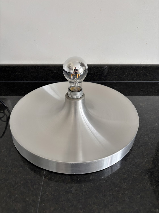 Vintage Space Age Ceiling or Wall light Discus 60s/70s – Aluminium (photo 4 of 11)