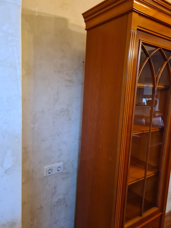 Image 1 of Yew display cabinet Raanhuis collection