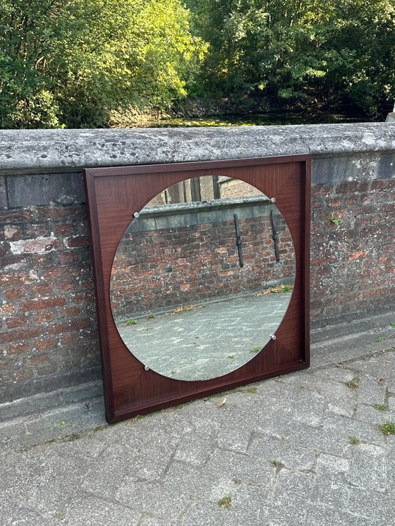 Image 1 of Miroir moderniste de Pieter De Bruyne pour V-Form, Belgique années 1960