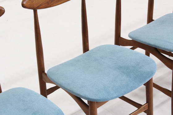 Image 1 of Sedie da sala da pranzo italiane vintage di metà secolo, anni '60, set di 4