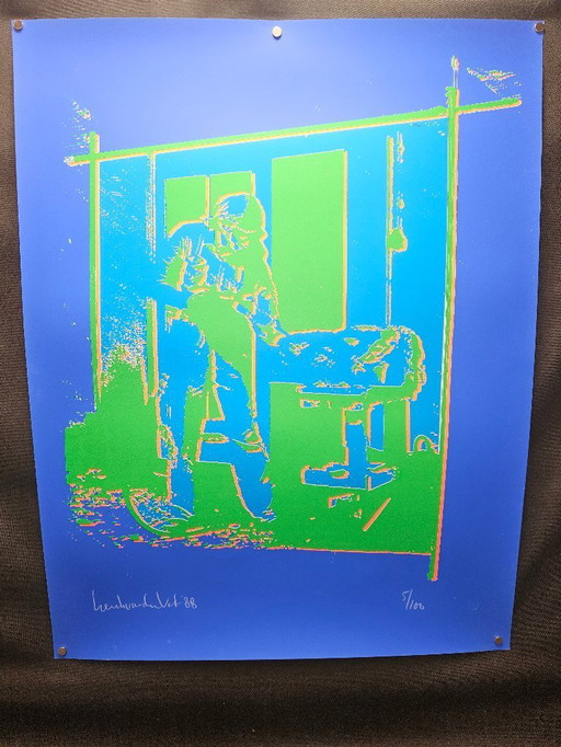 Serigrafia Henk van der Vet 1988 4 di 100