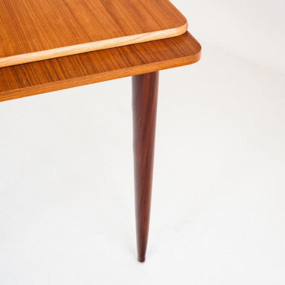 Scandinavian Style Teak Dining Table With Extensions, France, 1960s – Wood (photo 11 of 14)