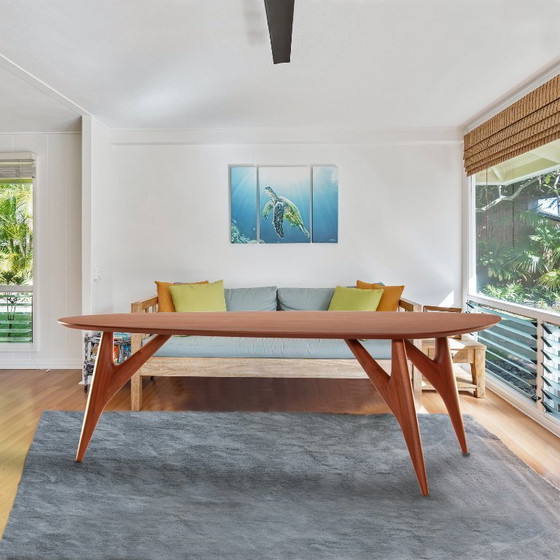 Image 1 of GREYGE TED Mahagoni-Esstisch 240 cm - Handgefertigtes Massivholz-Sapelli, italienisches Design