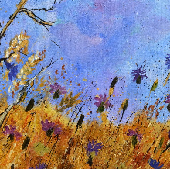 Blue Cornflowers – P. Ledent, Paintings & Drawings, Canvas (photo 3 of 5)