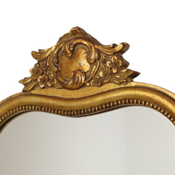 Image 1 of Espejo francés estilo barroco dorado de 54 cm