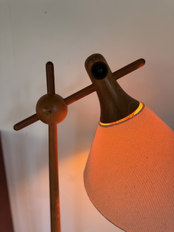 Image 1 of Vintage Teakhouten Vloerlamp, Dyrlund ‘70