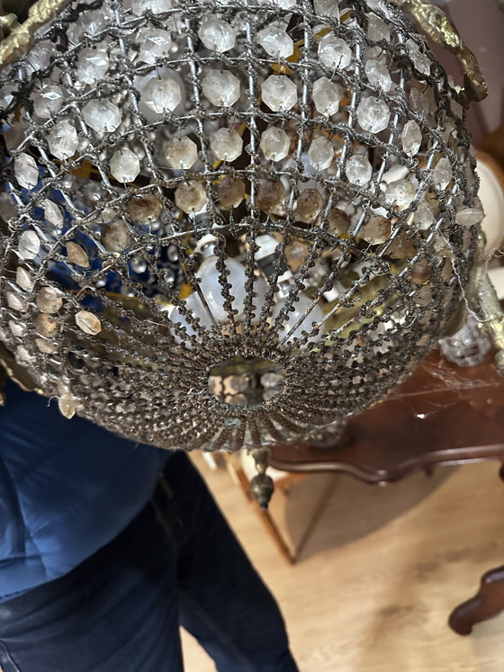 Image 1 of Kronleuchter im Stil Louis XVI. (Mongolfiere) – 19. Jahrhundert