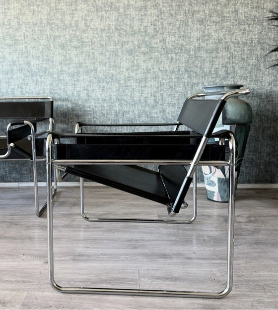 Image 1 of Chaise Wassily vintage, Marcel Breuer, Fasem, Italie, années 80
