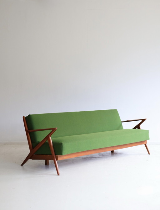 Canapé Z/ Banquette vintage Poul Jensen, années 50
