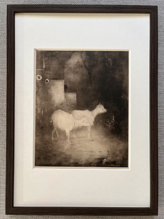 Image 1 of Jan Mankes 1889-1920 / Heliogravure Goats in Forest 1923