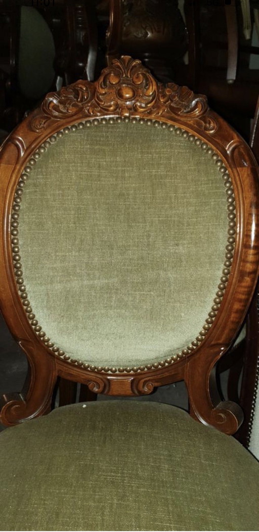 6 barok eetkamerstoelen