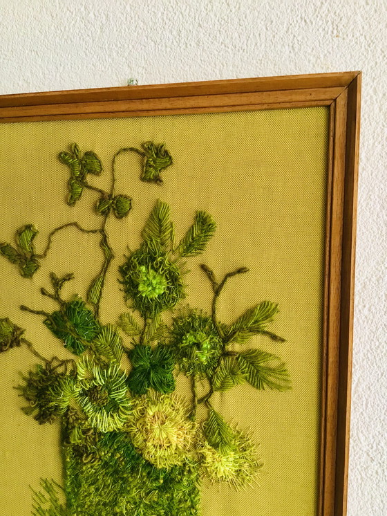 Image 1 of Vintage Handmade Embroidery Unique piece