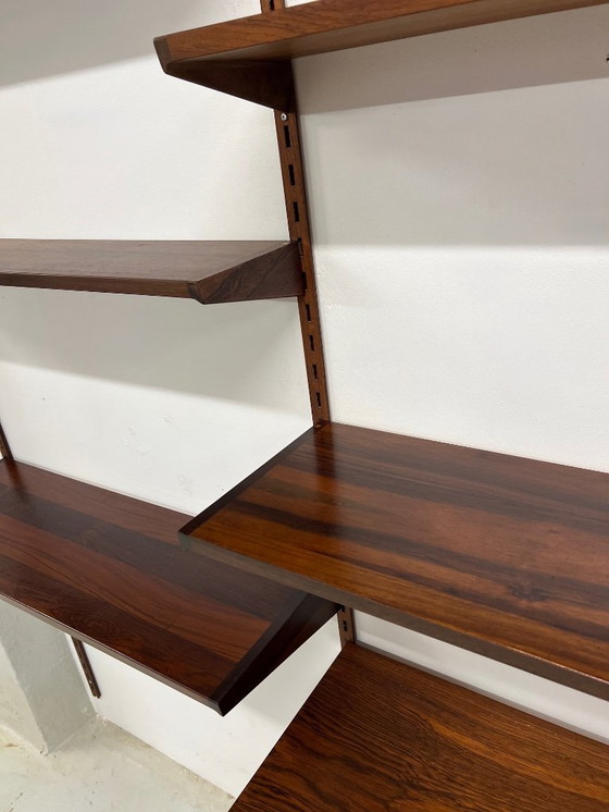 Image 1 of Sistema a parete modulare in palissandro di Kai Kristiansen per Feldballes