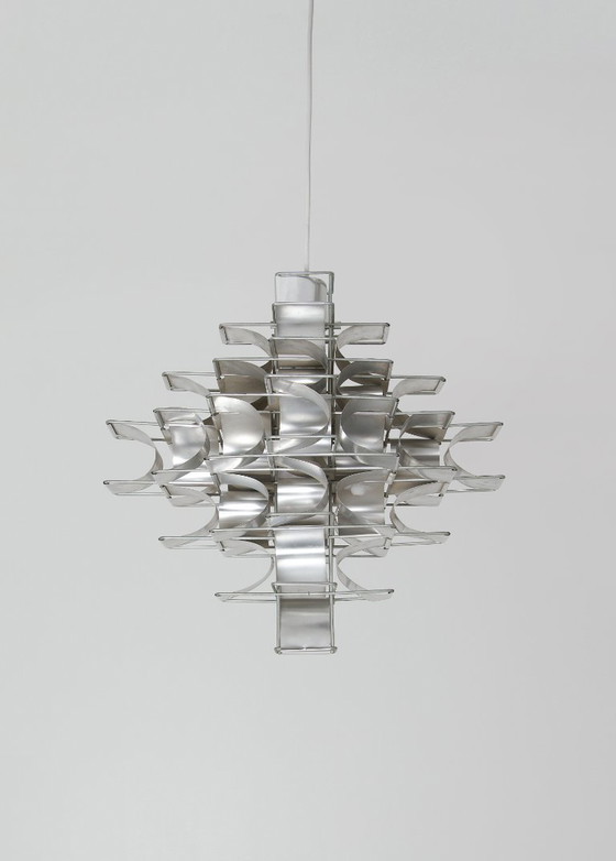 Cassiopée 7-Tier Pendant Light - Max Sauze – Pendant lamps, Aluminium (photo 7 of 13)