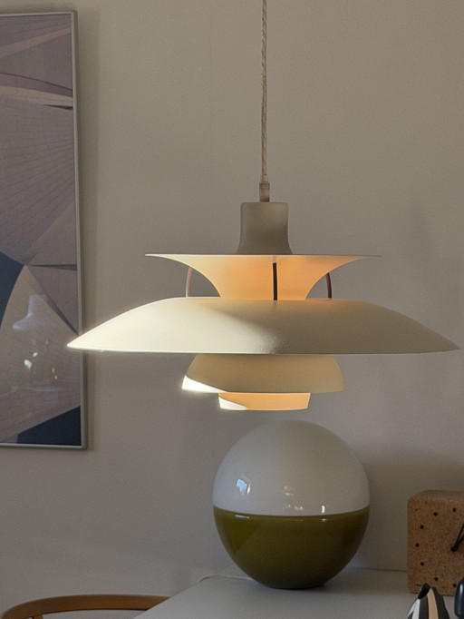 Louis Poulsen PH 5 pendant lamp, designed by Poul Henningsen, in Classic White
