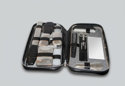 Vintage Reise-Necessaire 50er 60er Jahre – Komplettset – Neu Unbenutzt – Rarität!