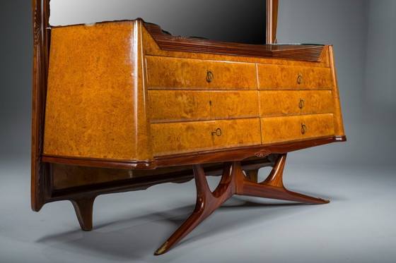 Image 1 of  Tocador o consola con espejo de Vittorio Dassi, años 50