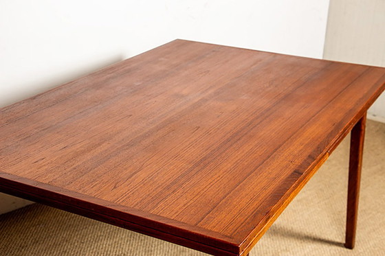 Image 1 of Grande Table de Repas Extensible Danoise en Teck Modèle 145 par Willy Sigh pour Sigh & Son 1960