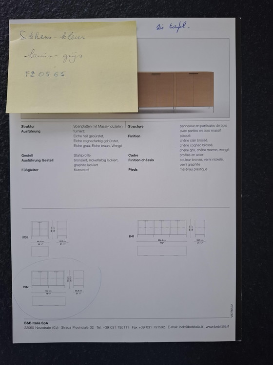Image 1 of Table and Cupboard Maxalto, 6 Chairs B&B Italia