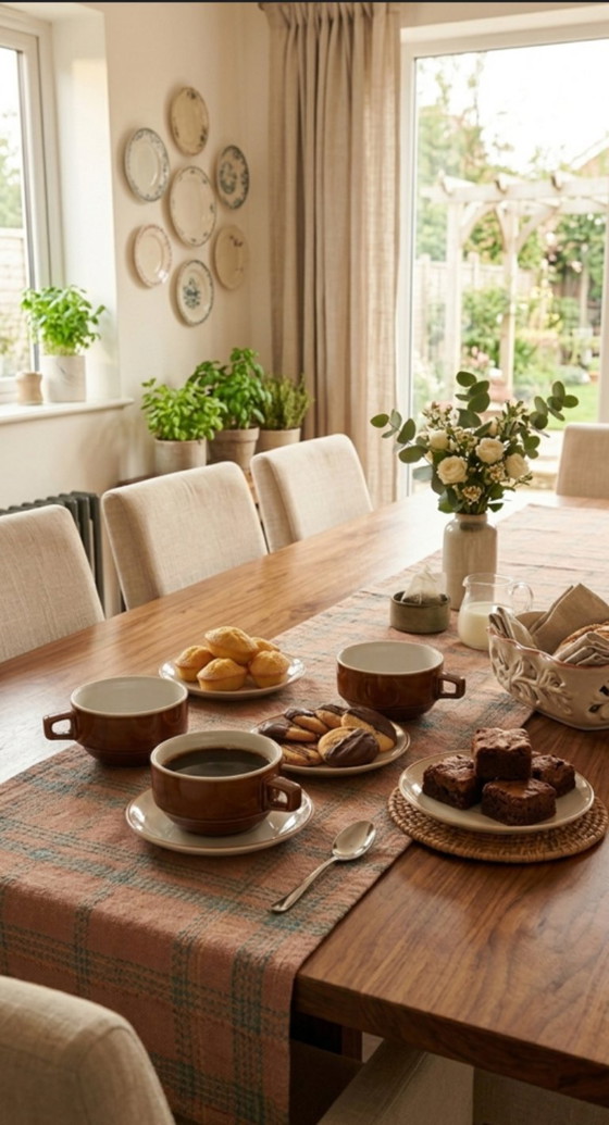 Image 1 of Set van zes bistrokopjes in Apilco-stijl