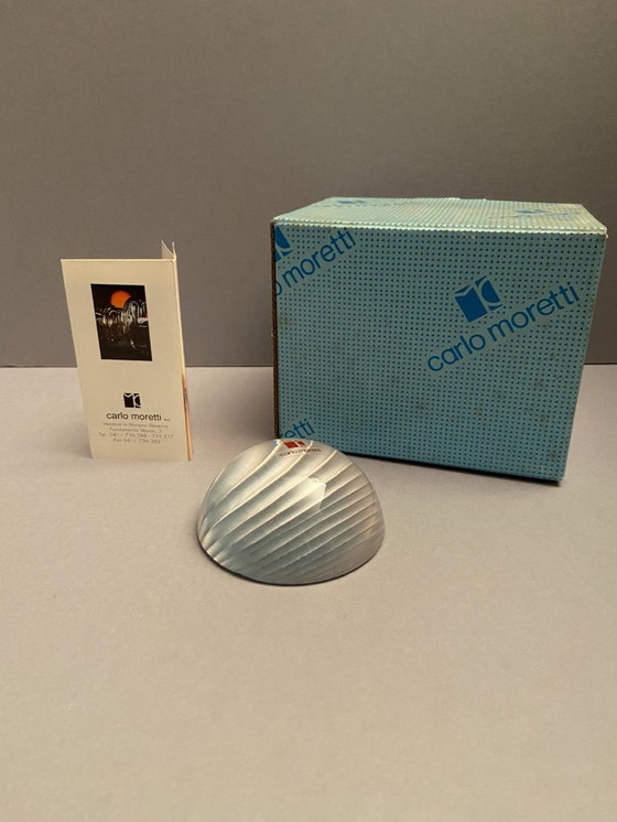 Image 1 of Fermacarte e Lente di ingrandimento di Carlo Moretti maestro vetraio di Murano
