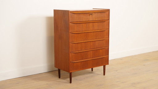 Vintage Danish chest of drawers | Teak | 6 drawers | 108 cm
