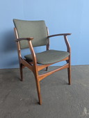 Chaise vintage en teck avec accoudoirs, années 1960