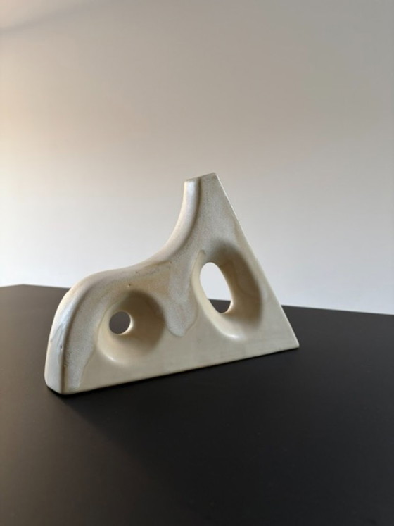 Organic ceramic design vase – ecru/cream (photo 6 of 13)