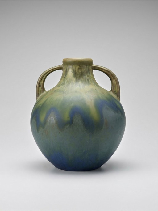 Art ceramic vase signed G. Méténier, France, circa 1960–1970