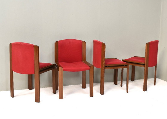 Image 1 of Joe 4x Colombo « modèle 300 » Chaises de salle à manger pour POZZI, Italie – années 1960