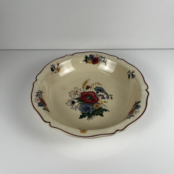 Low Salad Bowl "Agreste" Sarreguemines, 20th Century – Crockery, Ceramic (photo 2 of 7)