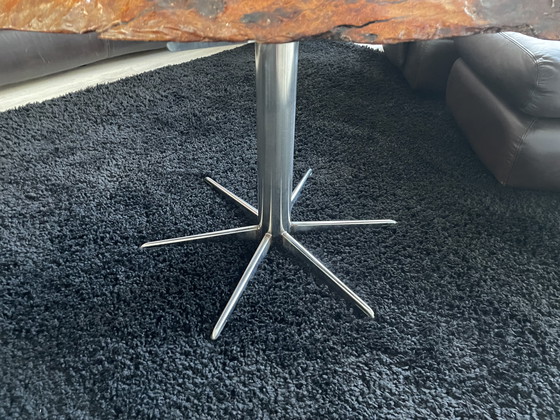 Image 1 of TAVOLINO DA CAFFÈ VINTAGE IN LEGNO DI SEQUOIA