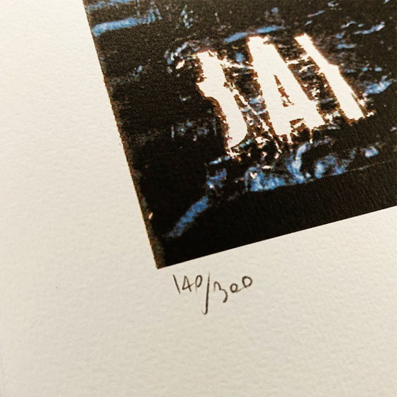 Image 1 of Lithographie en édition limitée de Jean-Michel Basquiat, numérotée au crayon.