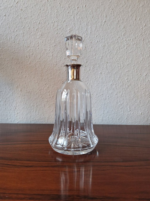 Carafe, Perry Küster, en cristal, col en argent 800 – glazen karaffen, Glass (photo 2 of 8)