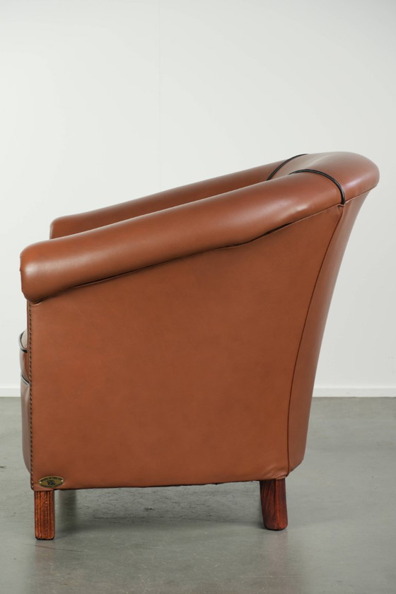 Rundleren clubfauteuil in Engelse stijl met een luxe voorkomen en fijn zitcomfort – Leather (photo 5 of 13)