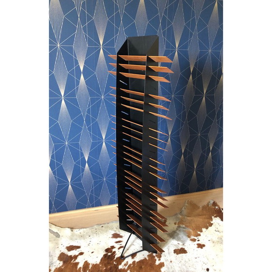 Image 1 of Vintage cratate scarf holder on stand or wall by Jean Pierre Boutillier for Terrazzo