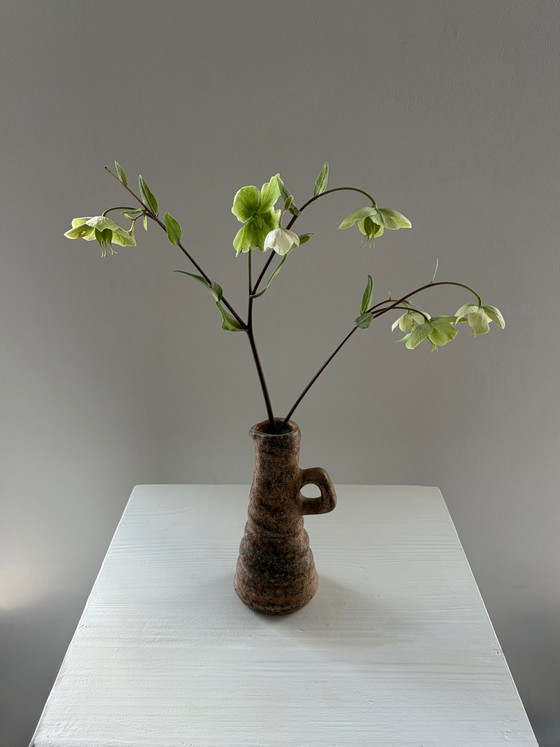 Vintage kleine keramische vaas met handvat – Vazen, Ceramic (photo 4 of 6)