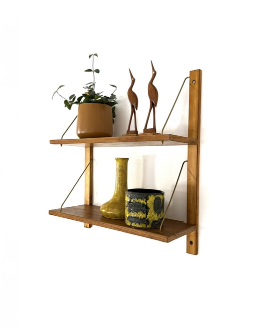 Vintage Danish wall rack '60