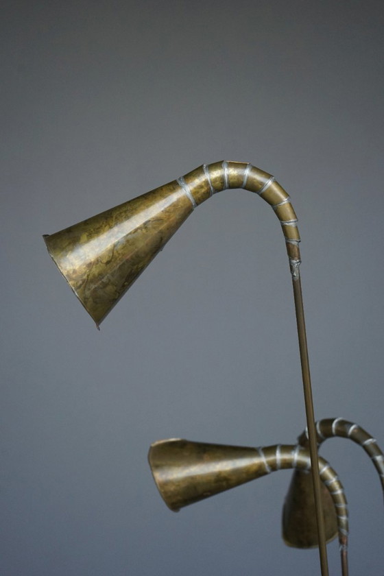 Image 1 of Handgefertigte Stehlampe im brutalistischen postmodernen Stil der 1990er Jahre aus Belgien