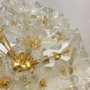 Lampada da soffitto Venini VeArt in ottone Murano, modello Sputnik anni '70, design italiano.