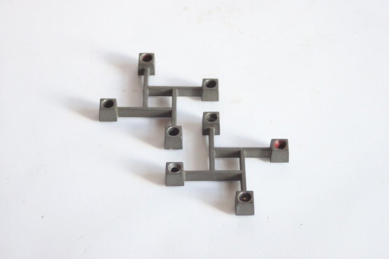 Image 1 of Jens Quistgaard candle holders for Paro, Denmark set of two
