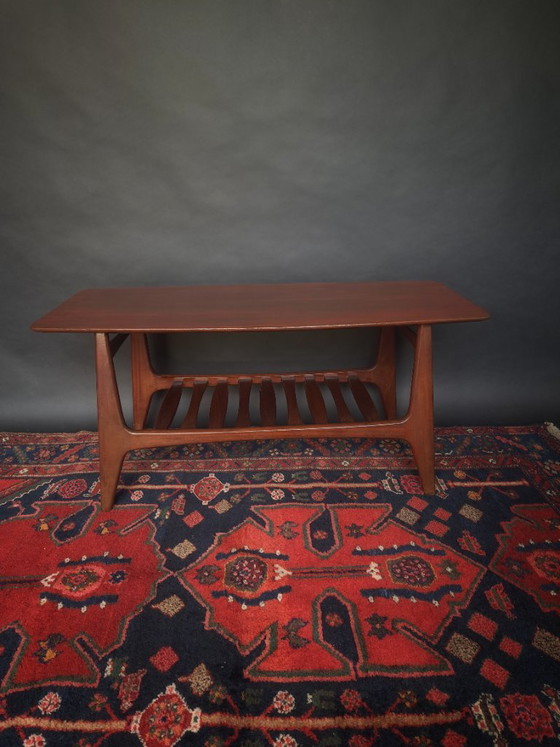 Vintage Midcentury Retro Design Teak Coffee Table – Wood (photo 3 of 5)