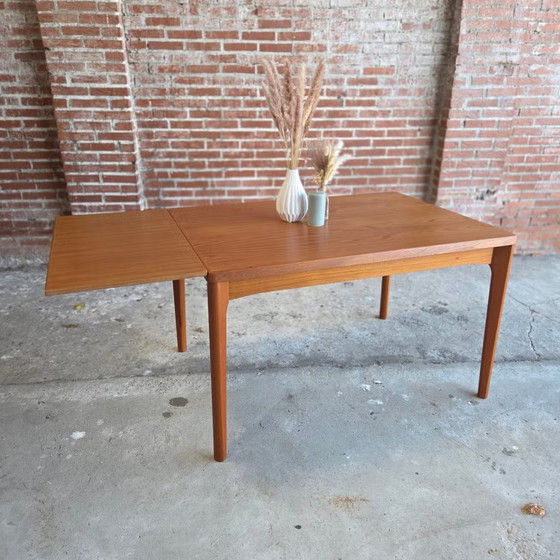 Henning Kjaernulf, Vejle Denmark, vintage 60s table, Dining tables, Wood, Brown, Scandinavian (photo 12 of 18)